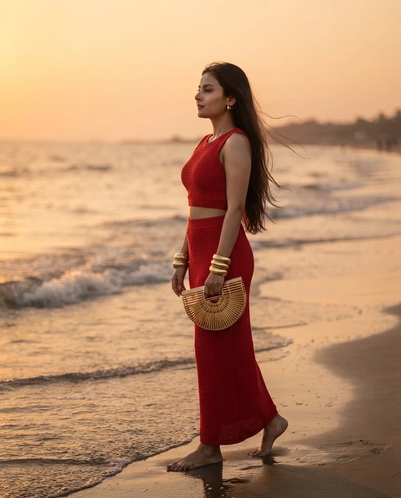 Golden Hour Beach Glamour Look