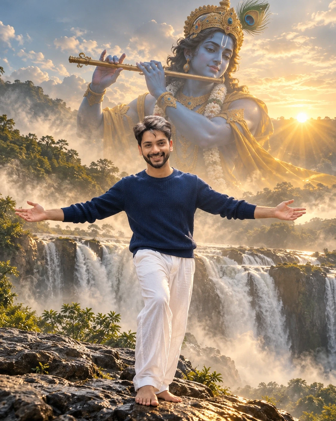 Mystical Krishna Portrait